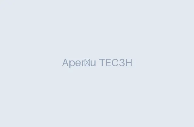 Aperçu du logiciel TEC3H