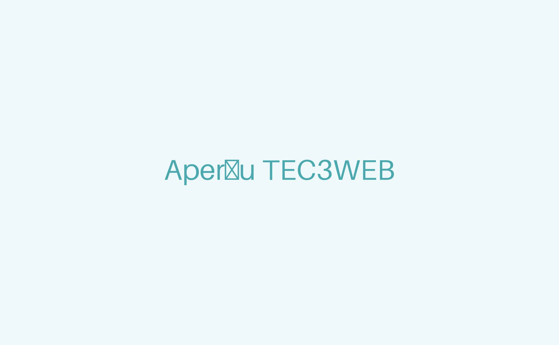 Aperçu du site Internet TEC3WEB